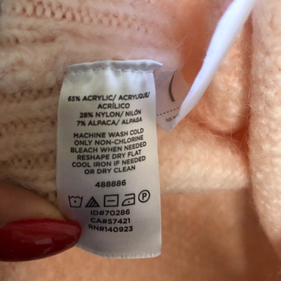 Lou & Grey Pink Mock Neck Sweater XXS - Picture 4 of 4